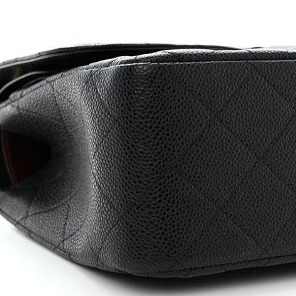 Chanel Caviar Quilted Jumbo Double Flap Black 9 of 12