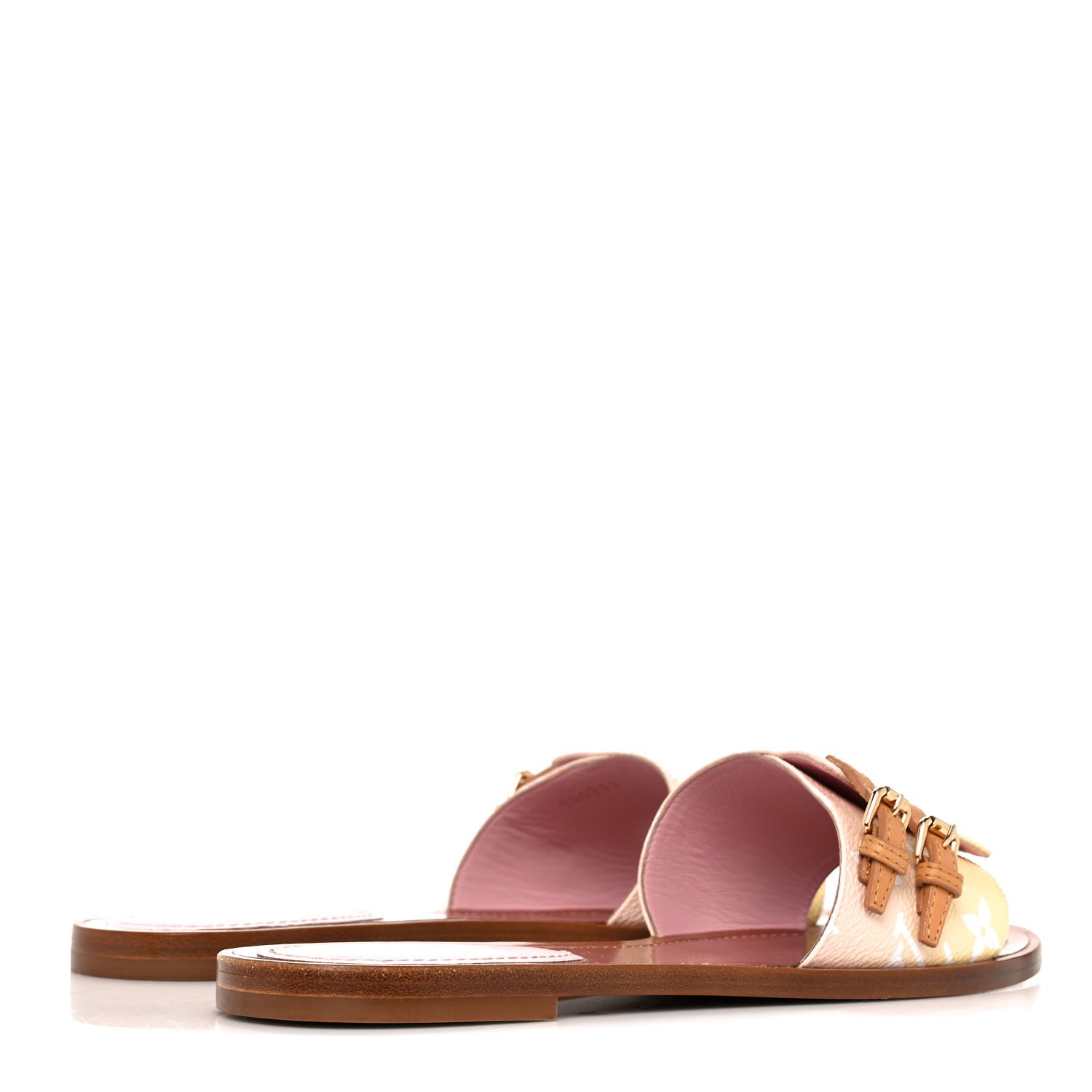 Louis Vuitton Monogram By The Pool Lock It Flat Mule 38.5 Pink 4 of 10