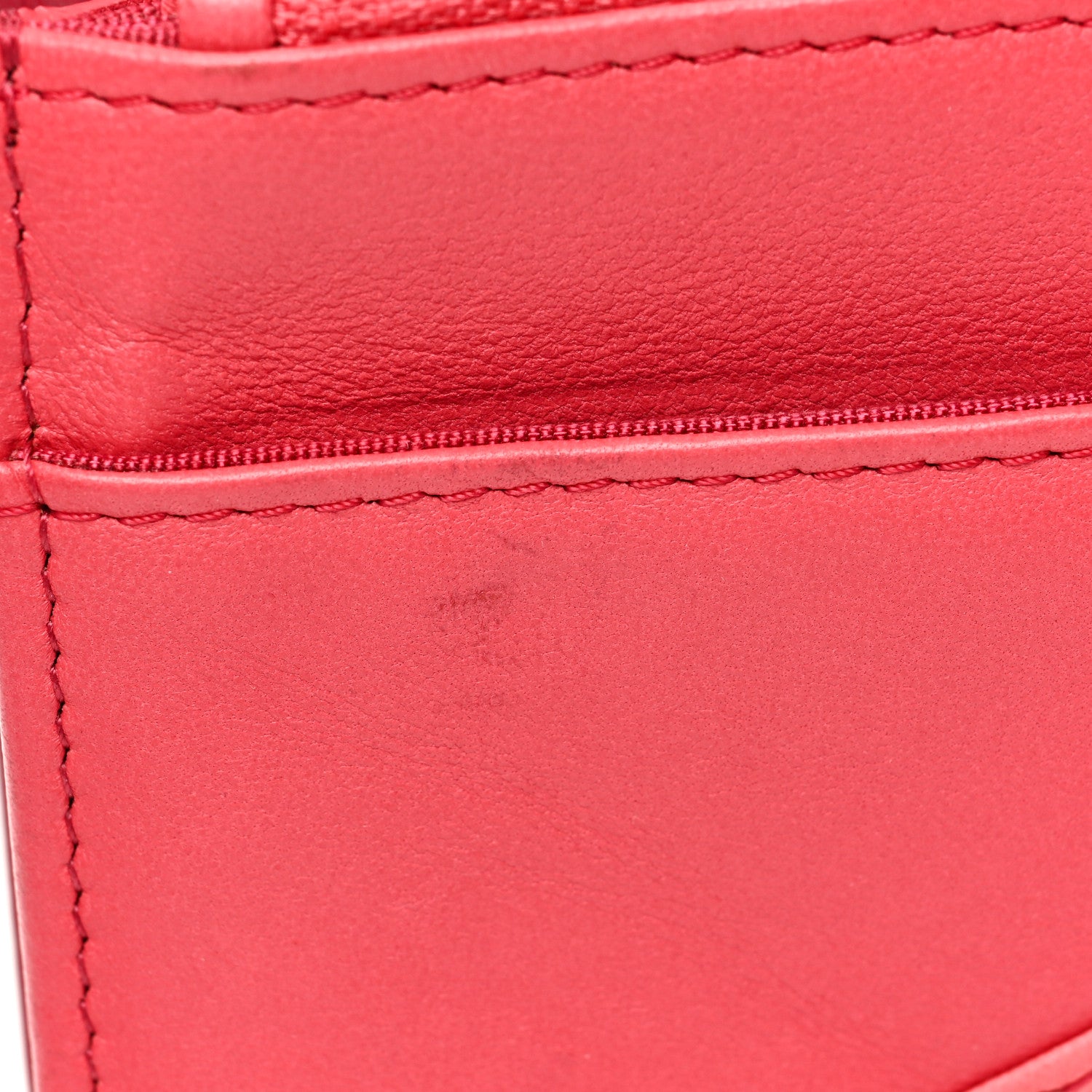 Chanel Lambskin Chevron Wallet On Chain WOC Dark Pink Multicolor 13 of 15