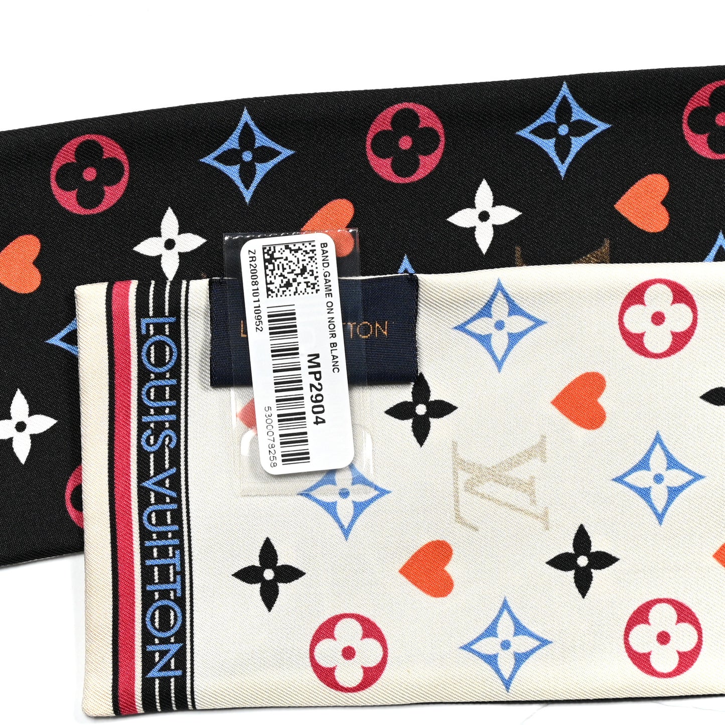 Silk Game On Bandeau Black White