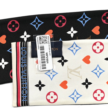 Louis Vuitton Silk Game On Bandeau Black White 3 of 3