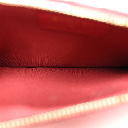 Chanel Caviar Camellia Embossed Classic Flat Wallet Pouch Red 5 of 8
