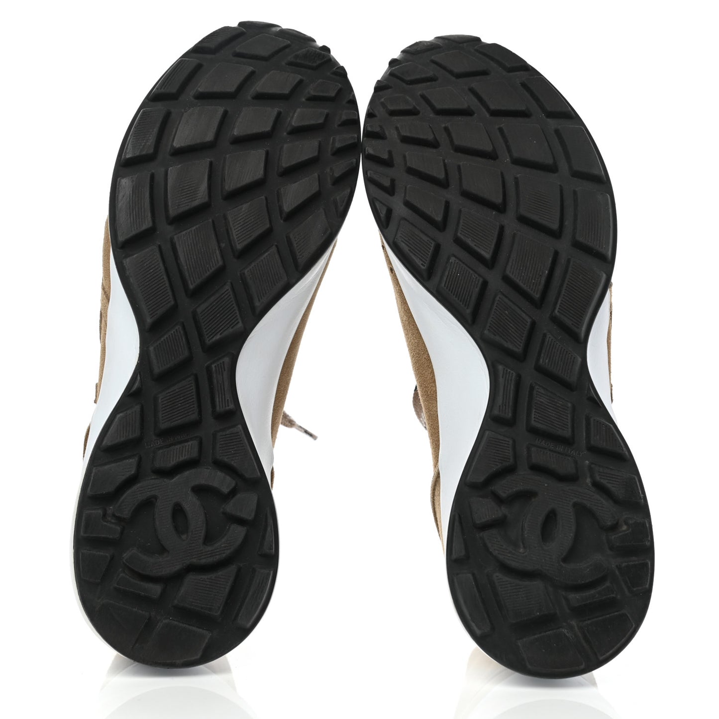 Suede Goatskin CC Sneakers 41 Dark Beige
