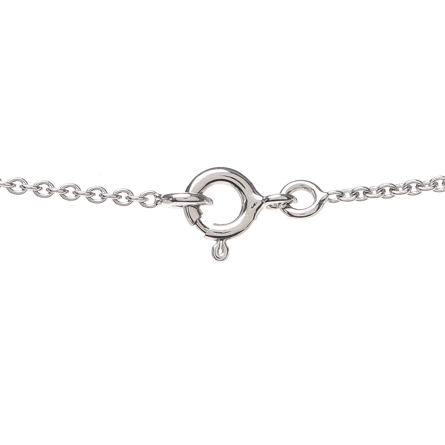 Hermes 18K White Gold Diamond PM Chaine d'Ancre Enchainee Necklace 4 of 6