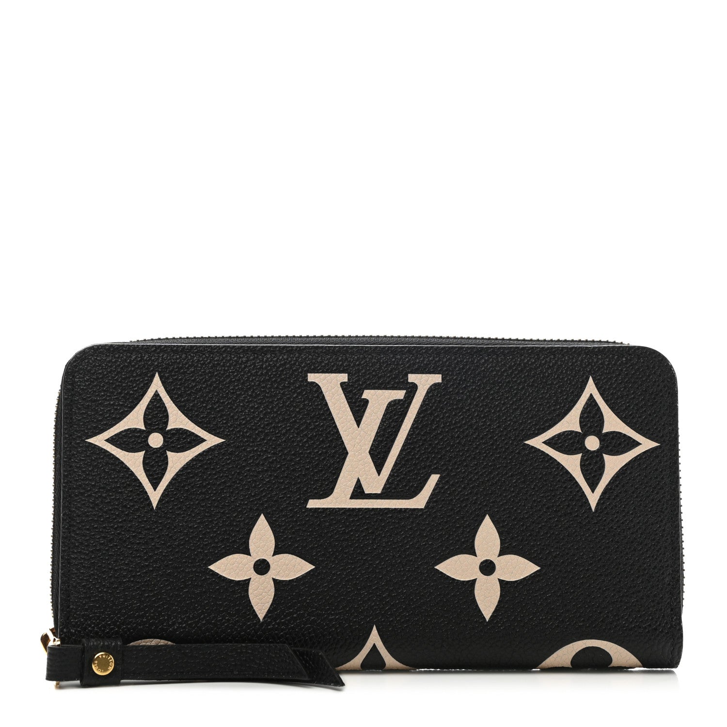 Louis Vuitton Empreinte Monogram Giant Zippy Wallet Black Beige 1 of 7