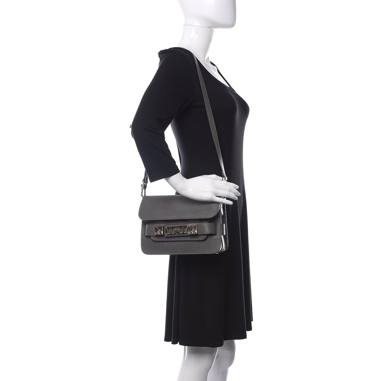 New Linosa Mini PS11 Classic Shoulder Bag Heather Grey