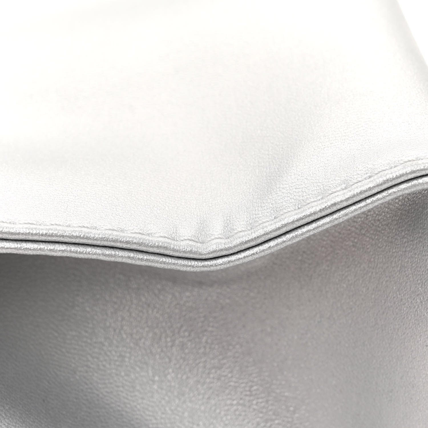 Telfar Metallic Vegan Leather Small Shopping Bag Silver 11 of 11
