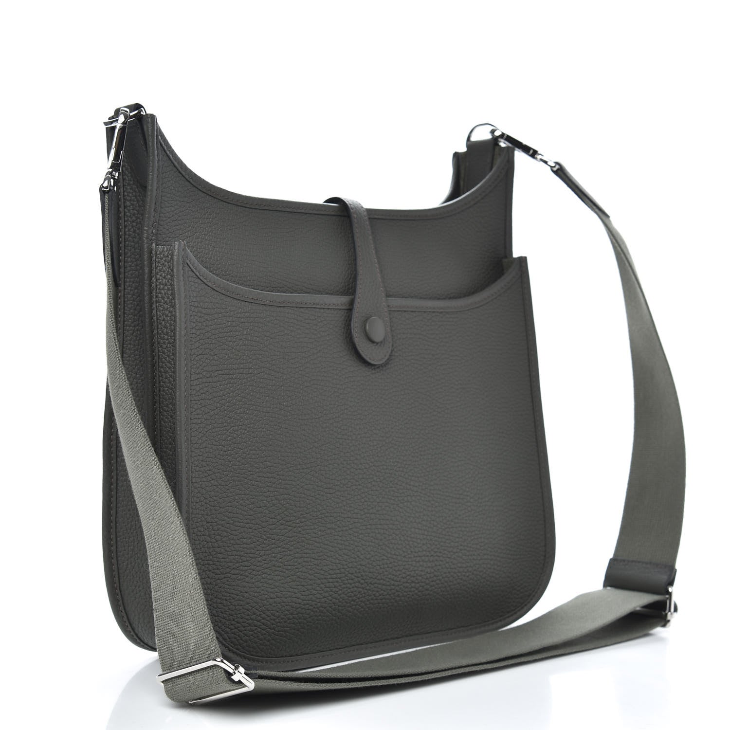 Hermes Taurillon Clemence Evelyne III PM Vert de Gris 3 of 10