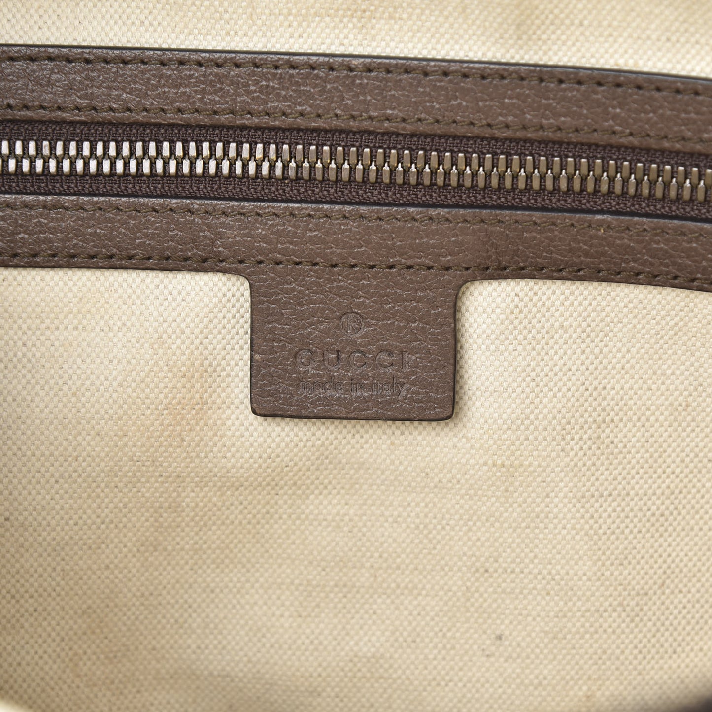 GG Supreme Monogram Web Small Ophidia Half Moon Hobo Brown