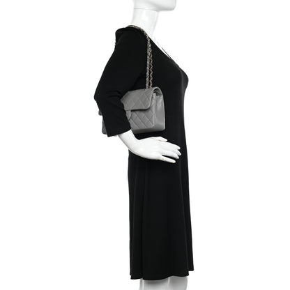 Chanel Caviar Quilted Small Double Flap Grey 2 of 11