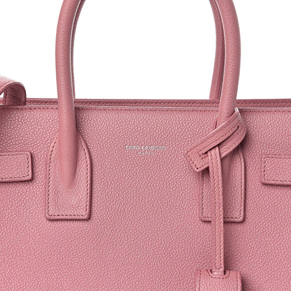 Saint Laurent Grained Calfskin Baby Sac De Jour Dark Rose 12 of 12