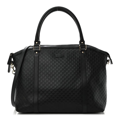 Gucci Soft Microguccissima Large Dome Satchel Black 1 of 16