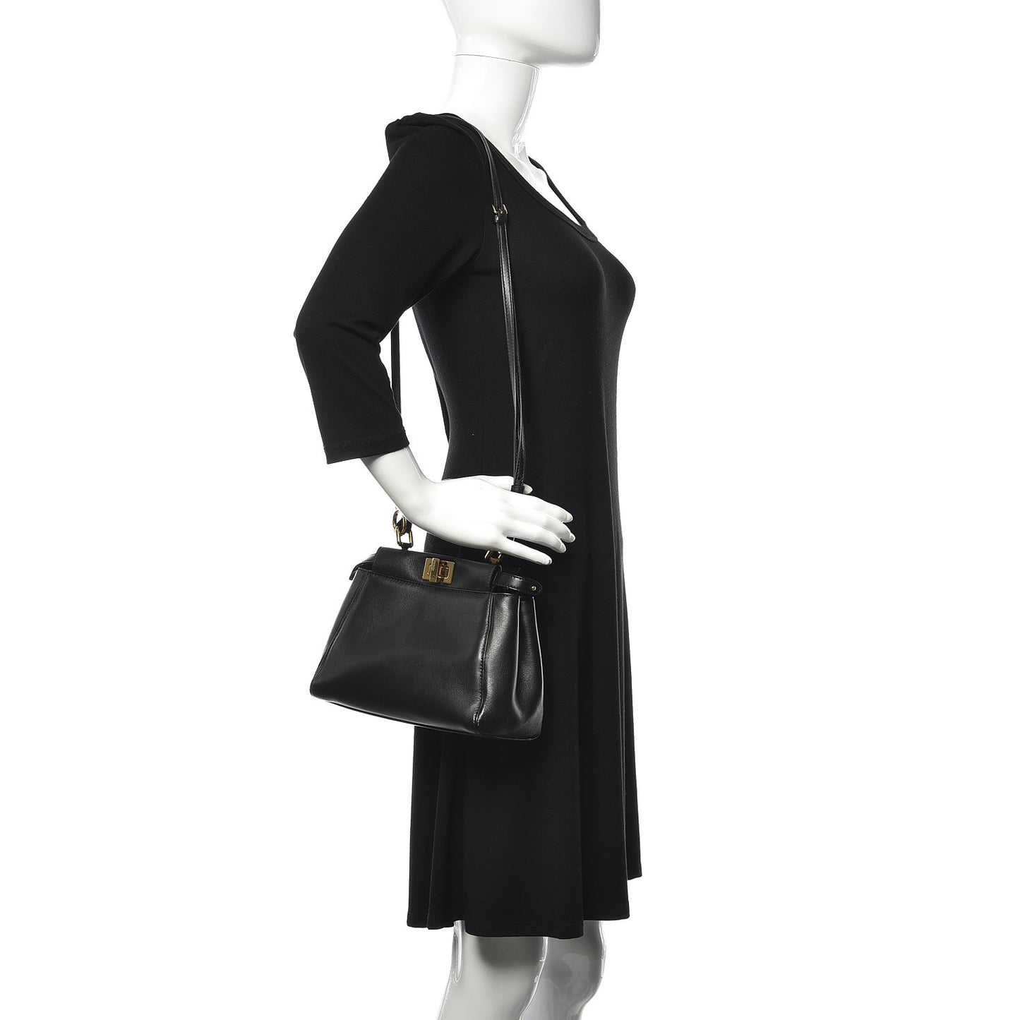 Nappa Mini Peekaboo Iconic Satchel Black