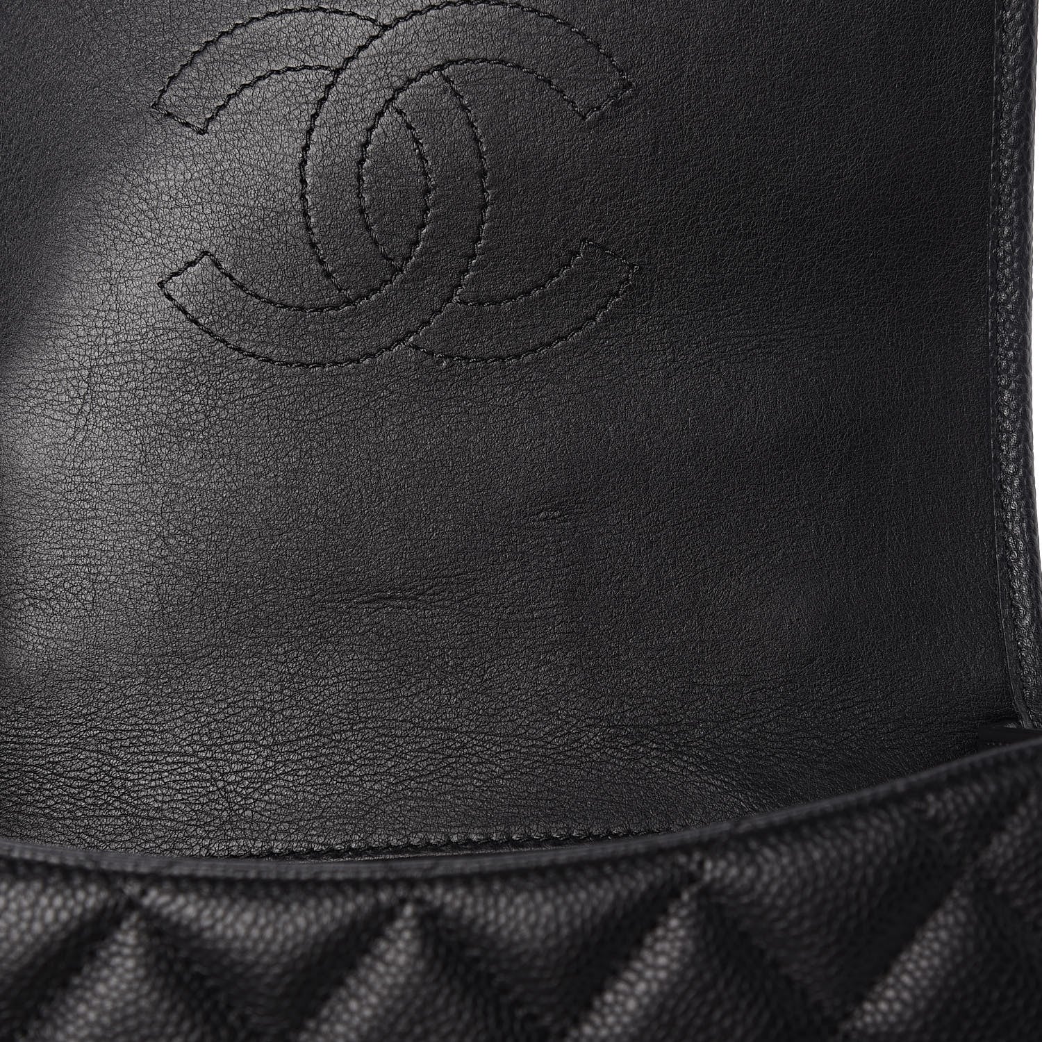 Chanel Caviar Iridescent Calfskin Quilted Small Daily Carry Messenger Black 11 of 12