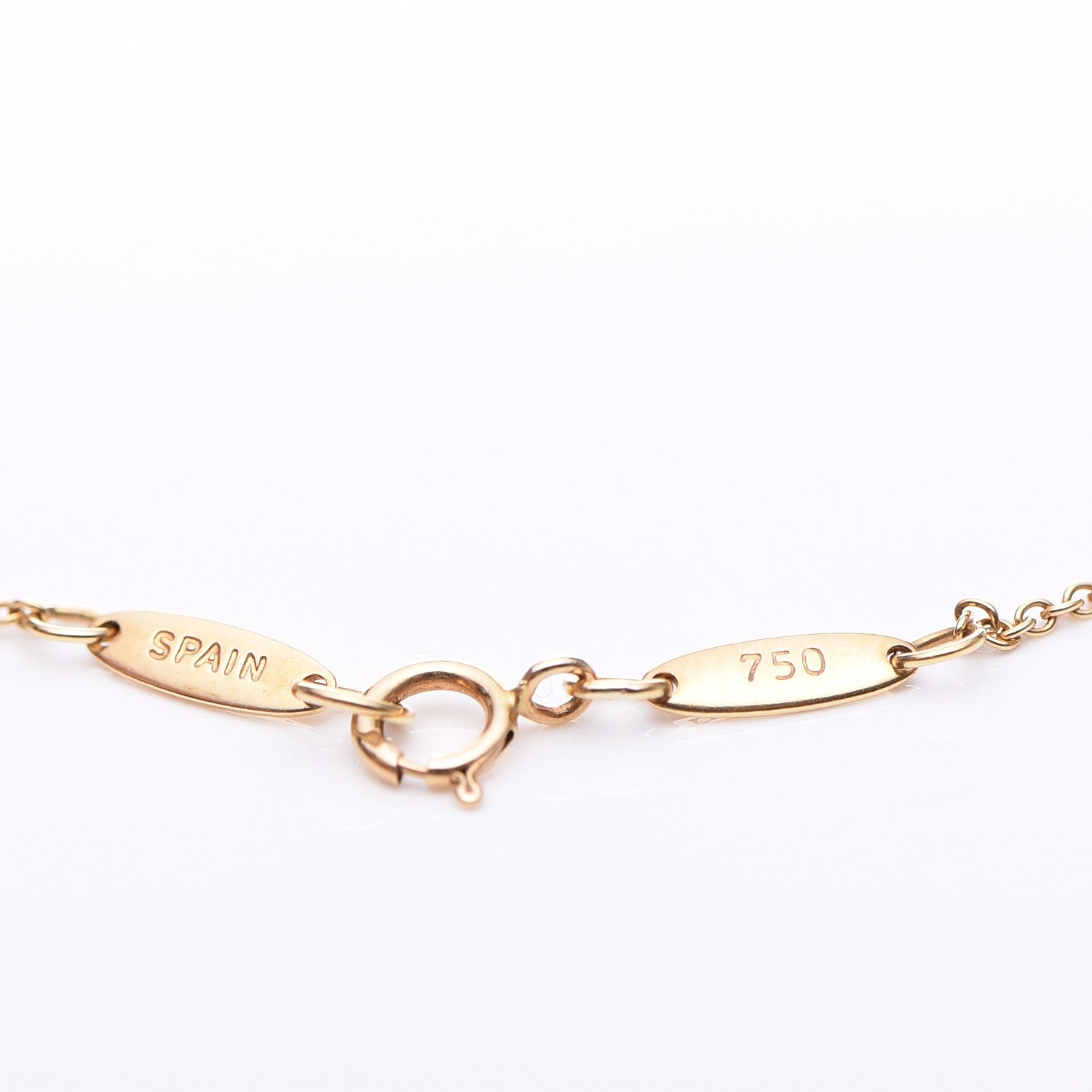 Tiffany 18K Yellow Gold 12mm Elsa Peretti Eternal Circle Pendant Necklace 6 of 7