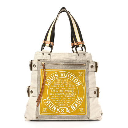 Louis Vuitton Toile Globe Shopper Cabas MM Yellow 1 of 12