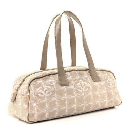 Chanel Nylon Travel Bowler Beige 2 of 9
