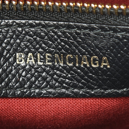 Balenciaga Signature Grained Calfskin XXS Ville Top Handle Bag Black White 5 of 13