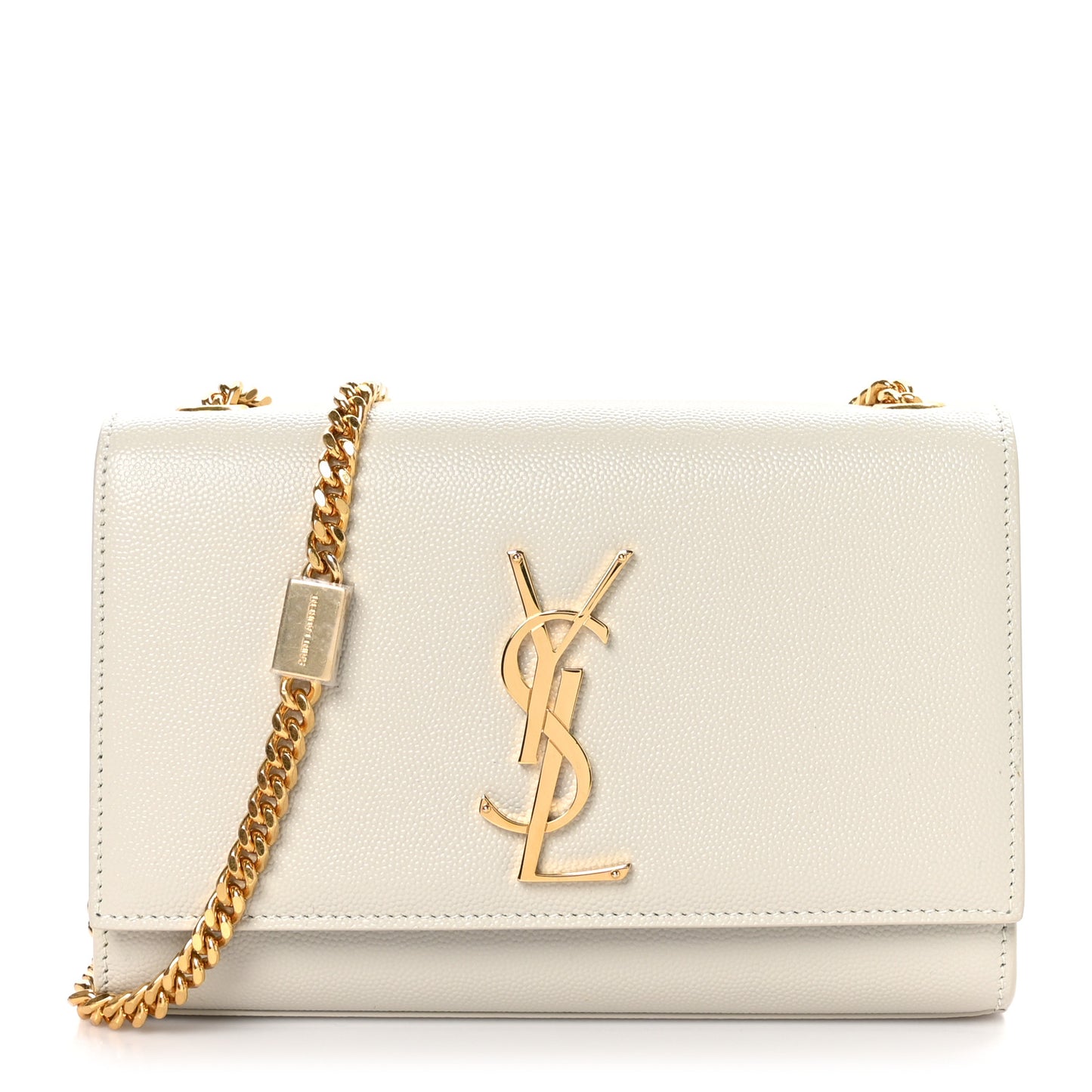 Grain De Poudre Small Monogram Kate Satchel Crema Soft