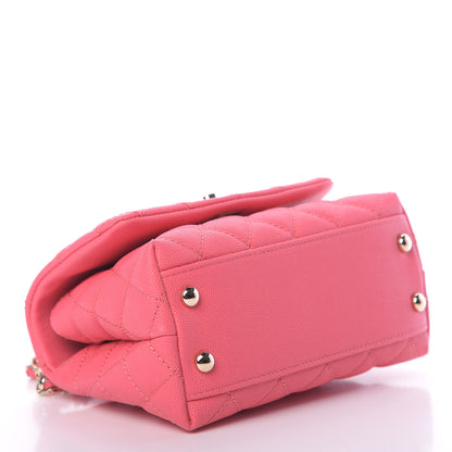 Chanel Caviar Quilted Extra Mini Coco Handle Flap Pink 4 of 11