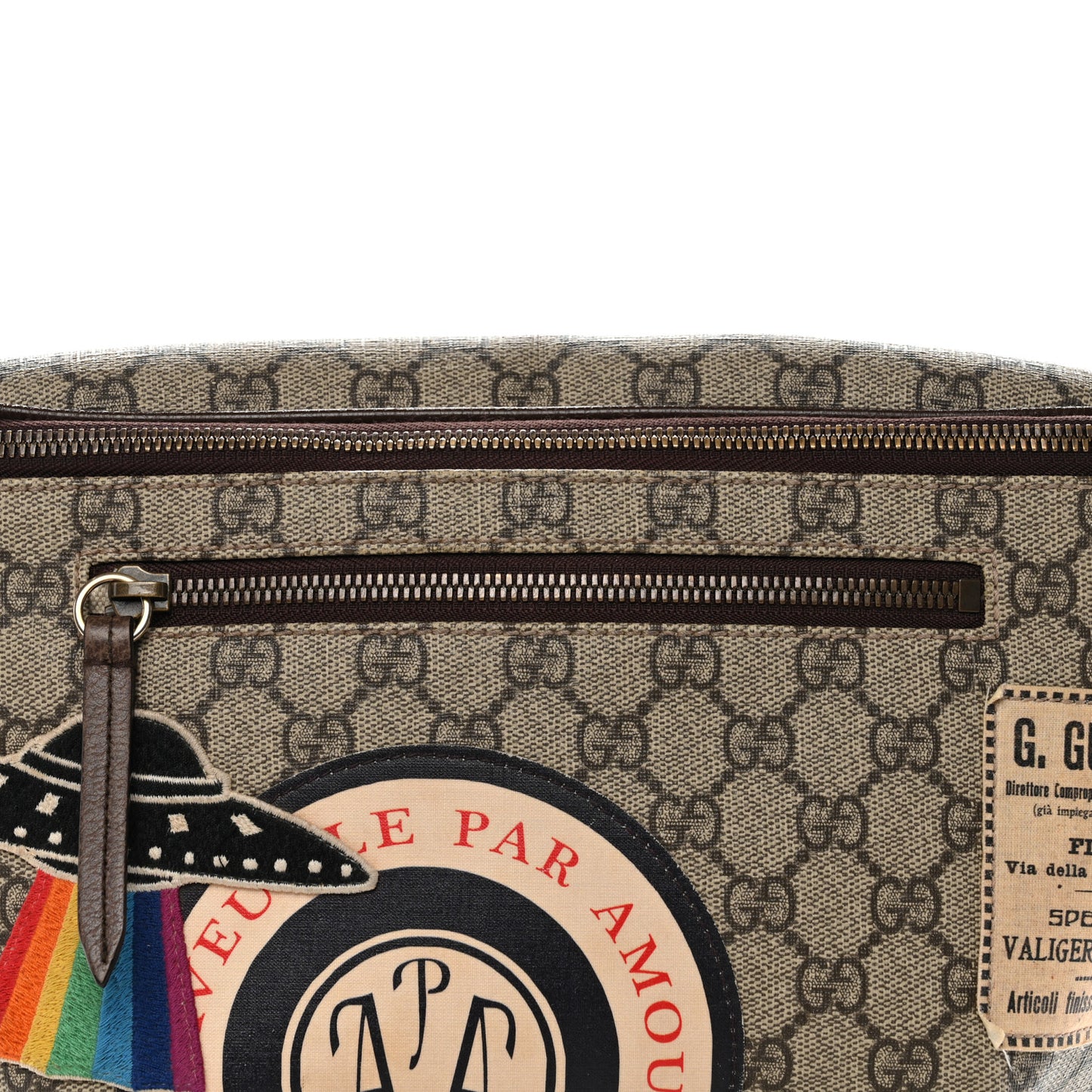 GG Supreme Monogram Courrier Belt Bag Beige New Acero