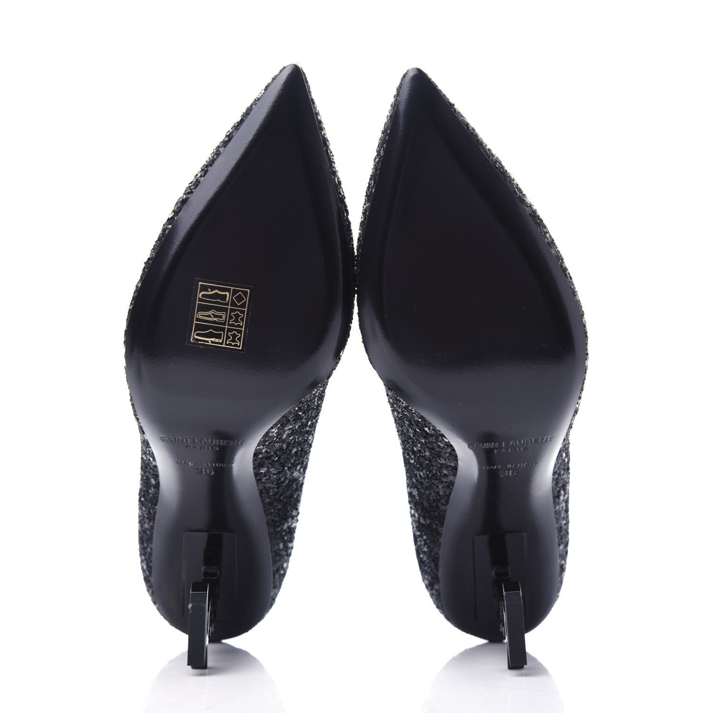 Glitter Opyum 100 Pumps 36 Black