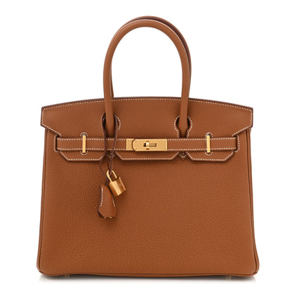 Hermes Togo BIRKIN 30 Gold 1 of 11