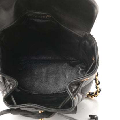 Chanel Lambskin Quilted Backpack Black 5 of 18