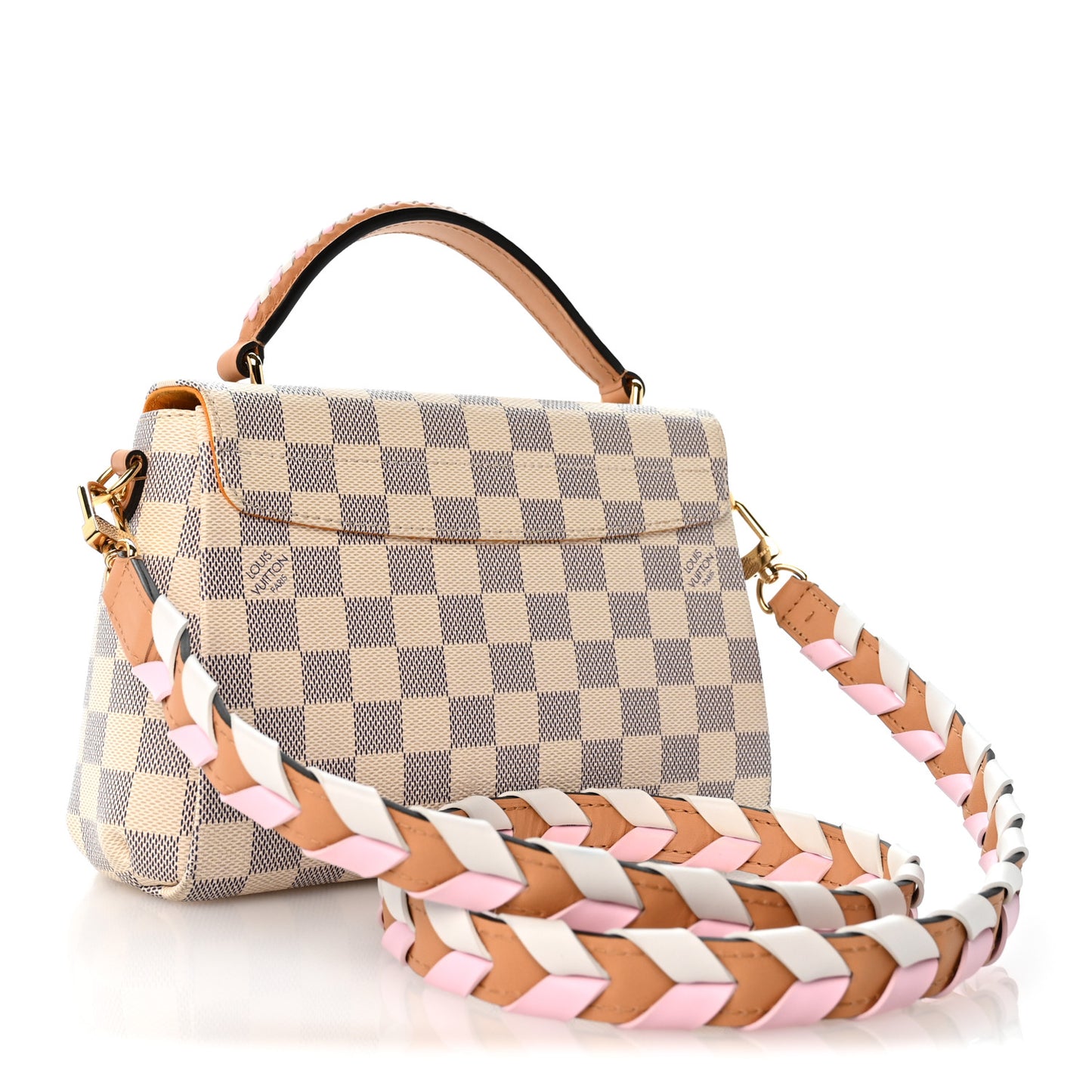 Damier Azur Braided Croisette Rose
