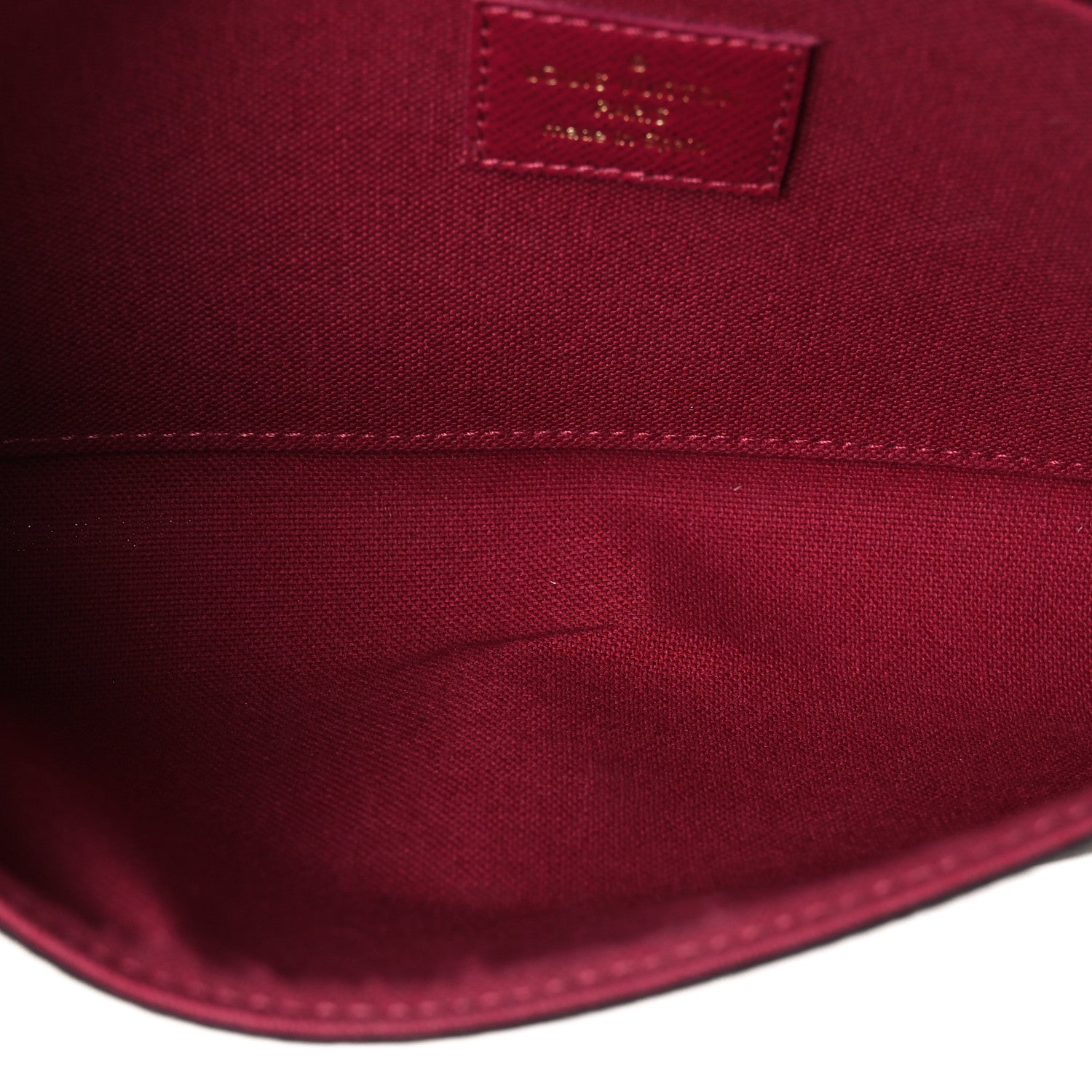 Louis Vuitton Monogram Pochette Felicie Chain Wallet Fuchsia 5 of 11