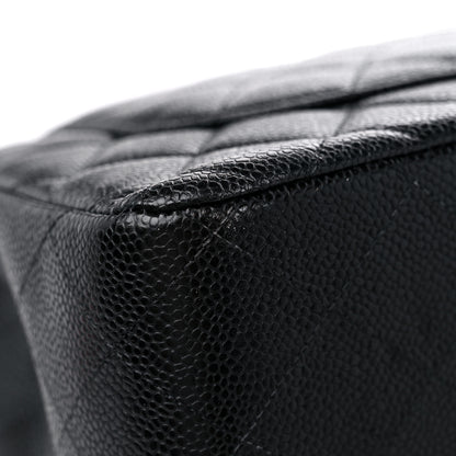 Chanel Caviar Quilted Jumbo Double Flap Black 10 of 13