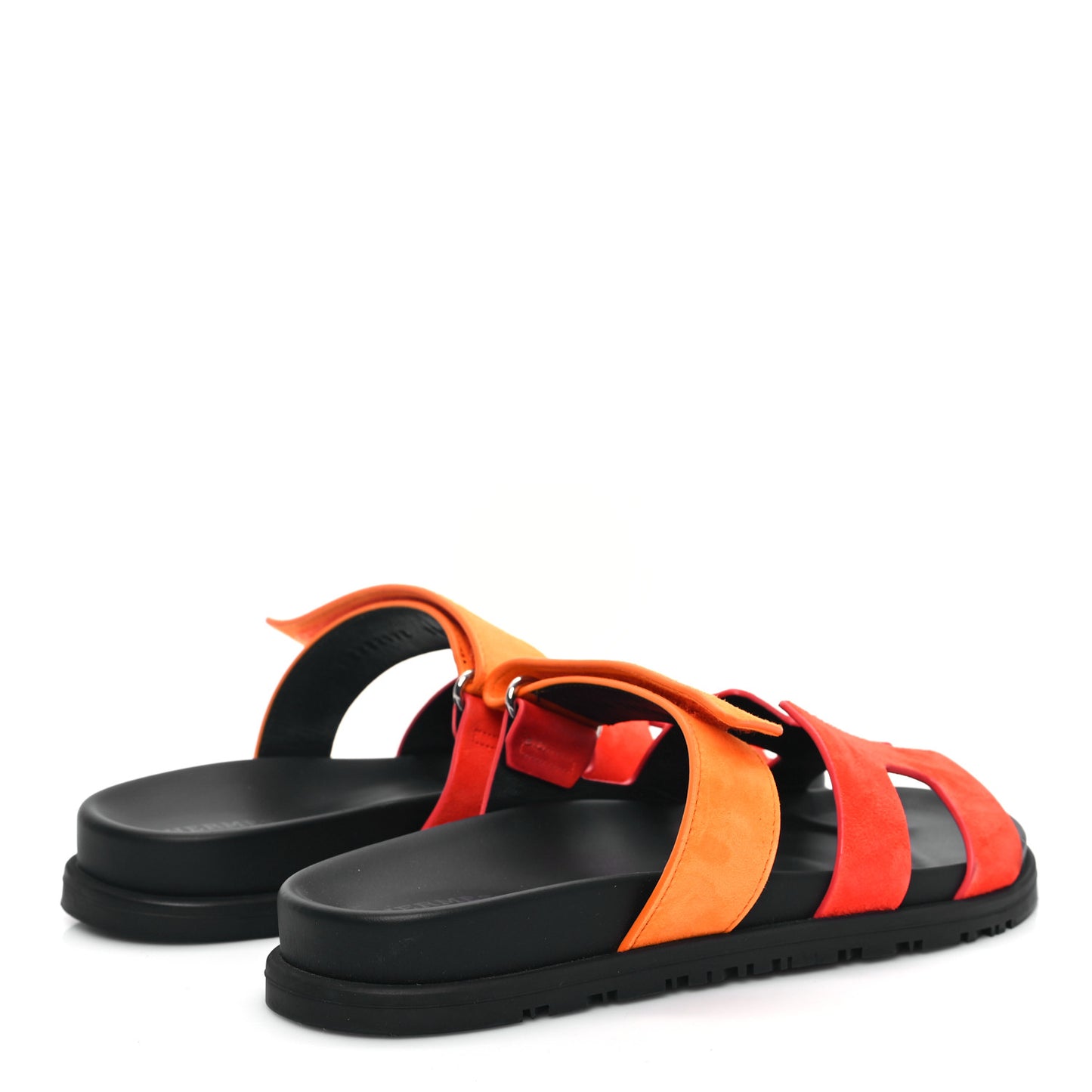 Suede Goatskin Womens Chypre Sandals 37.5 Rouge Ecarlate