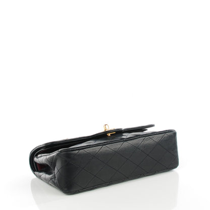 Chanel Lambskin Quilted Medium Double Flap Navy 4 of 9