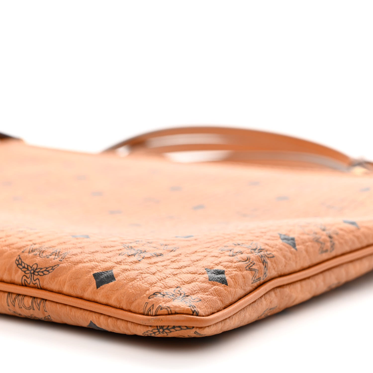 MCM Visetos Medium Crossbody Pouch Cognac 11 of 11