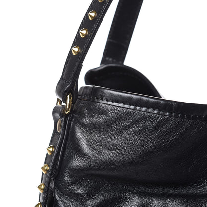 Burberry Lambskin Bridle Studs Small Canterbury Tote Black 12 of 13