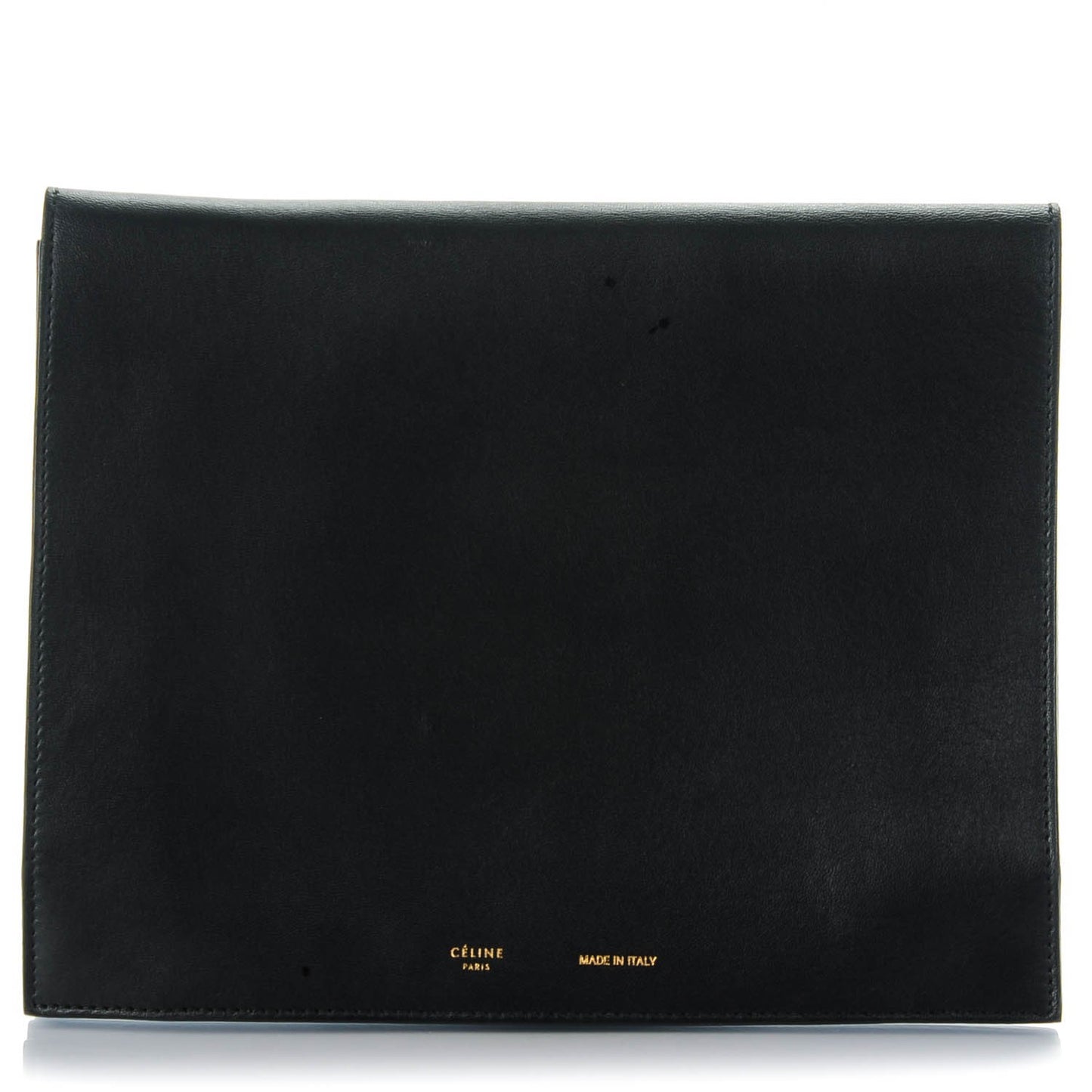 Smooth Lambskin iPad Folio Clutch Black
