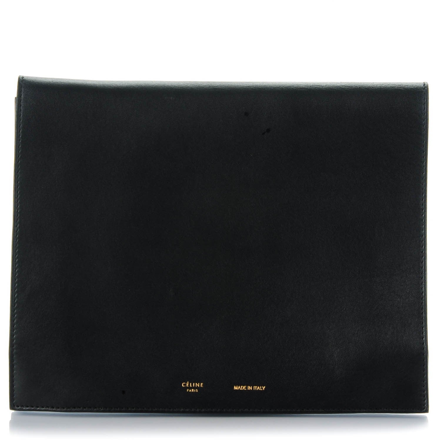 Celine Smooth Lambskin iPad Folio Clutch Black 1 of 9