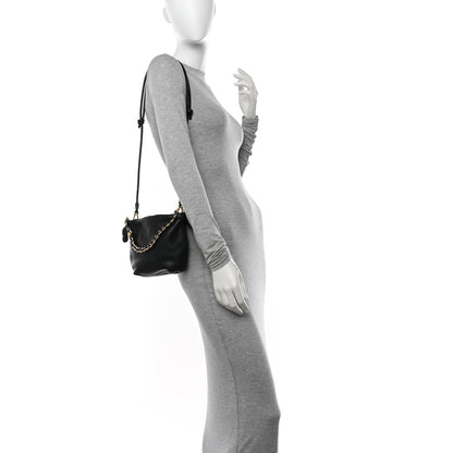 Loewe Nappa Calfskin Mini Flamenco Knot Clutch With Chain Black 2 of 11