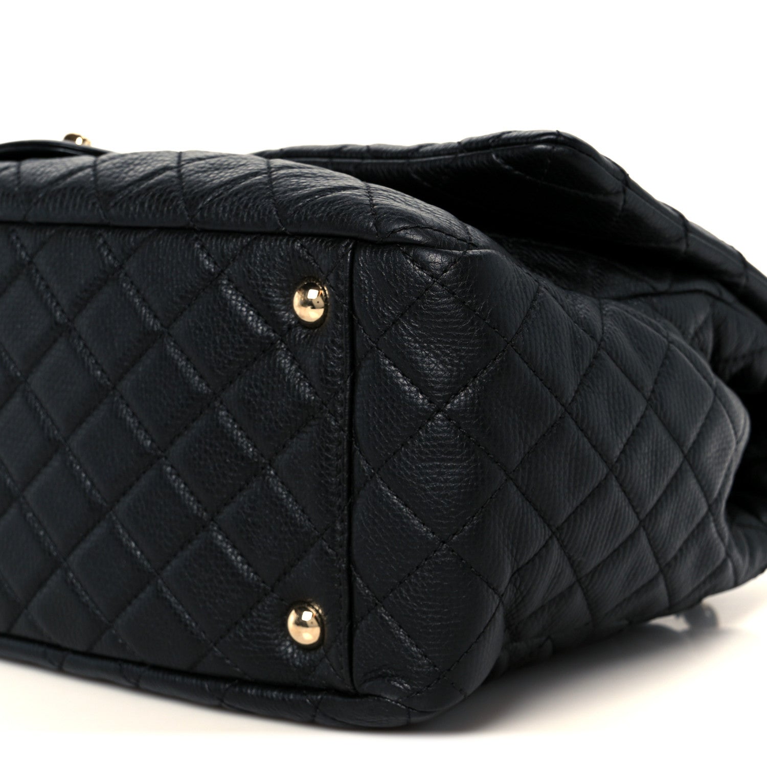 Chanel Calfskin Quilted XXL Travel Flap Bag Black 11 of 11