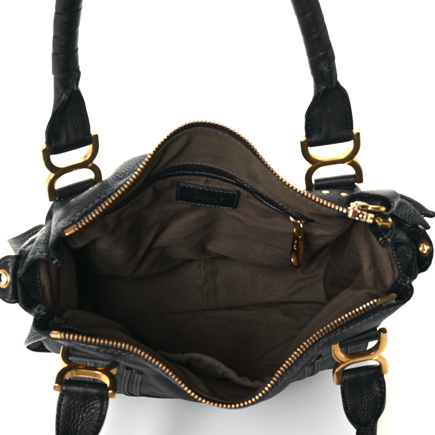 Calfskin Medium Marcie Satchel Black
