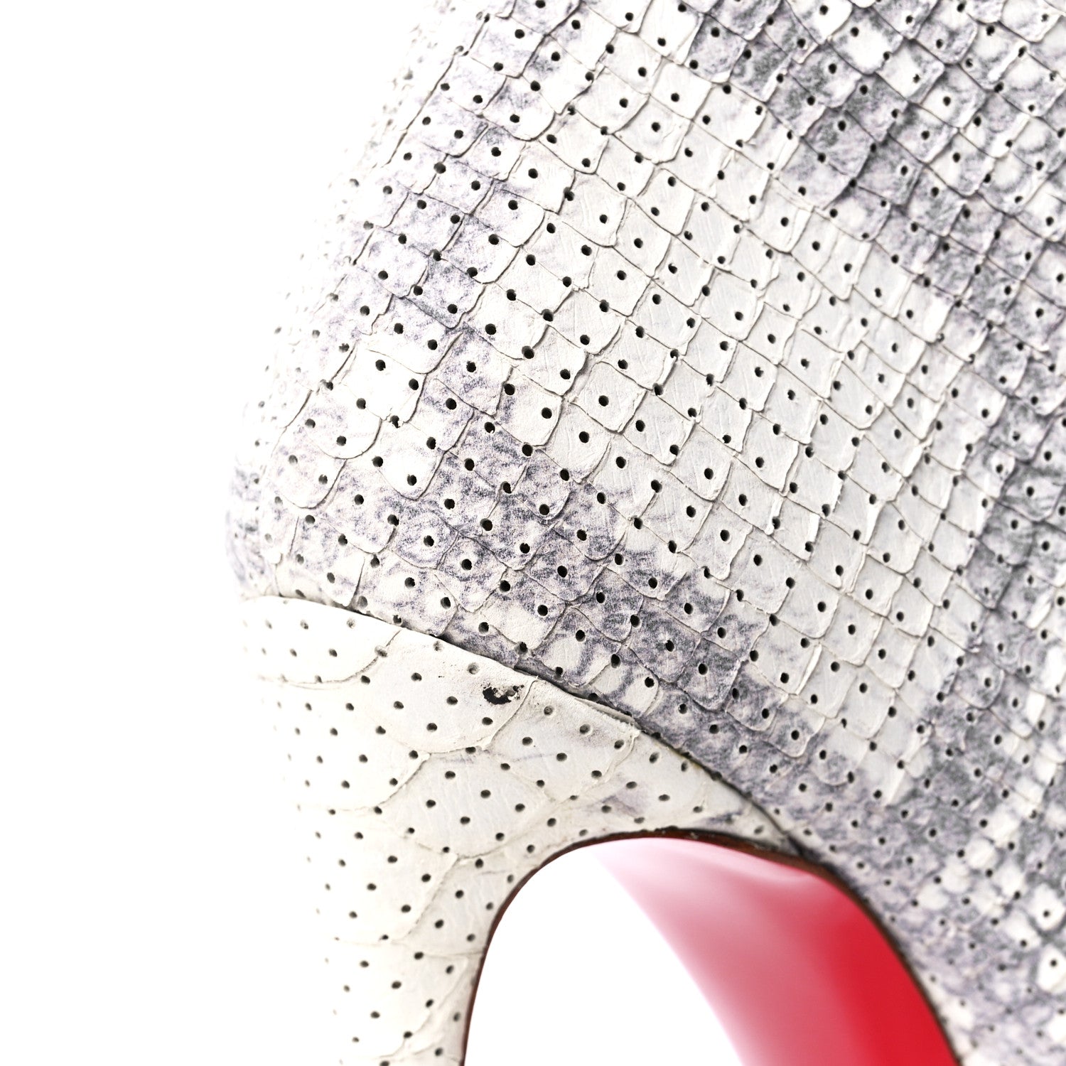 Christian Louboutin Calfskin Perforated So Kate Booty 100 Ankle Boots 37 Roccia 8 of 8