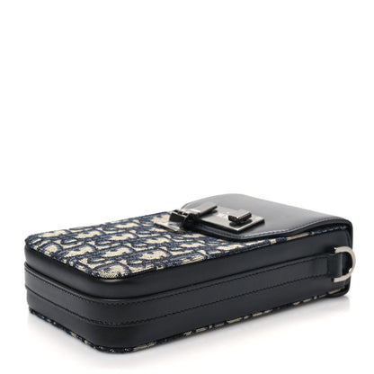 Christian Dior Oblique Calfskin Vertical Pouch Black 6 of 7
