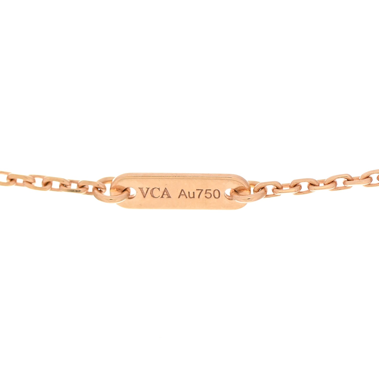 18K Rose Gold Carnelian Sweet Alhambra Pendant Necklace