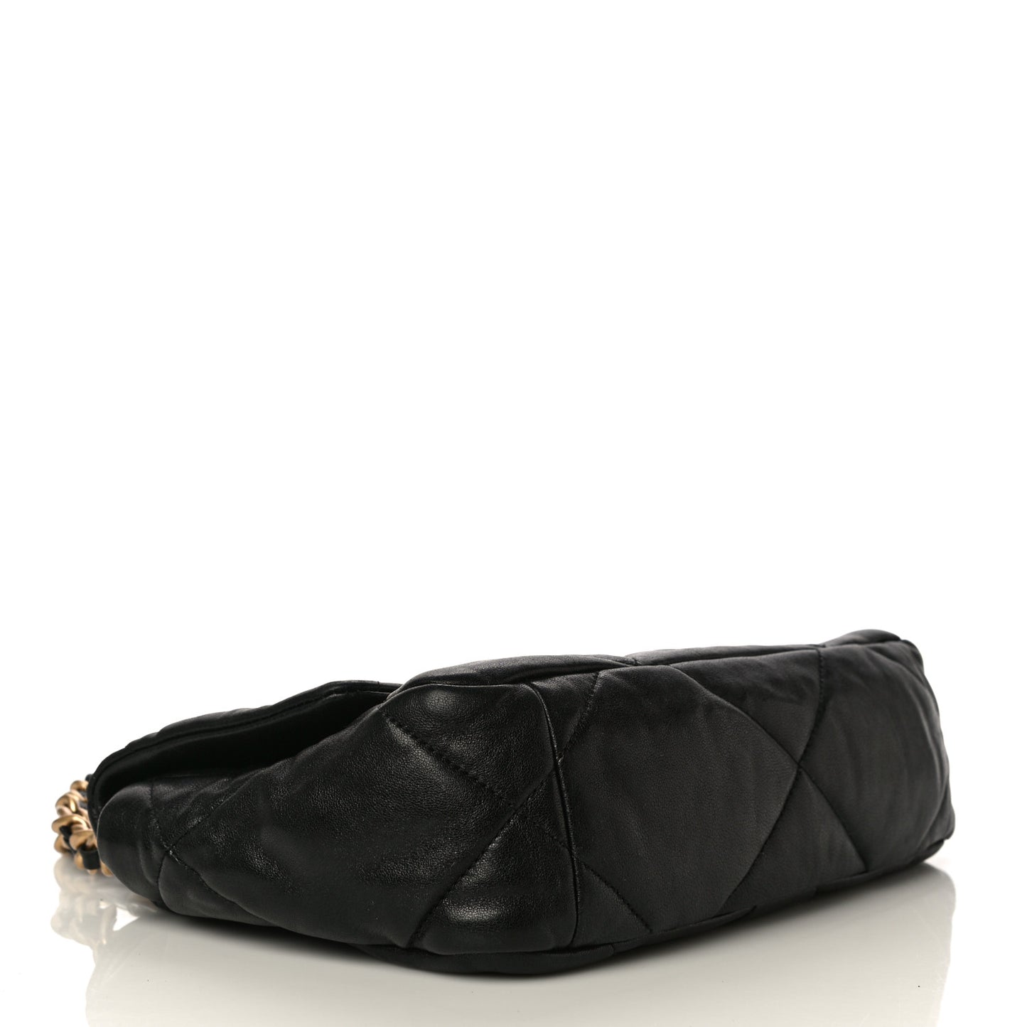 Lambskin Quilted Medium Chanel 19 Flap Black