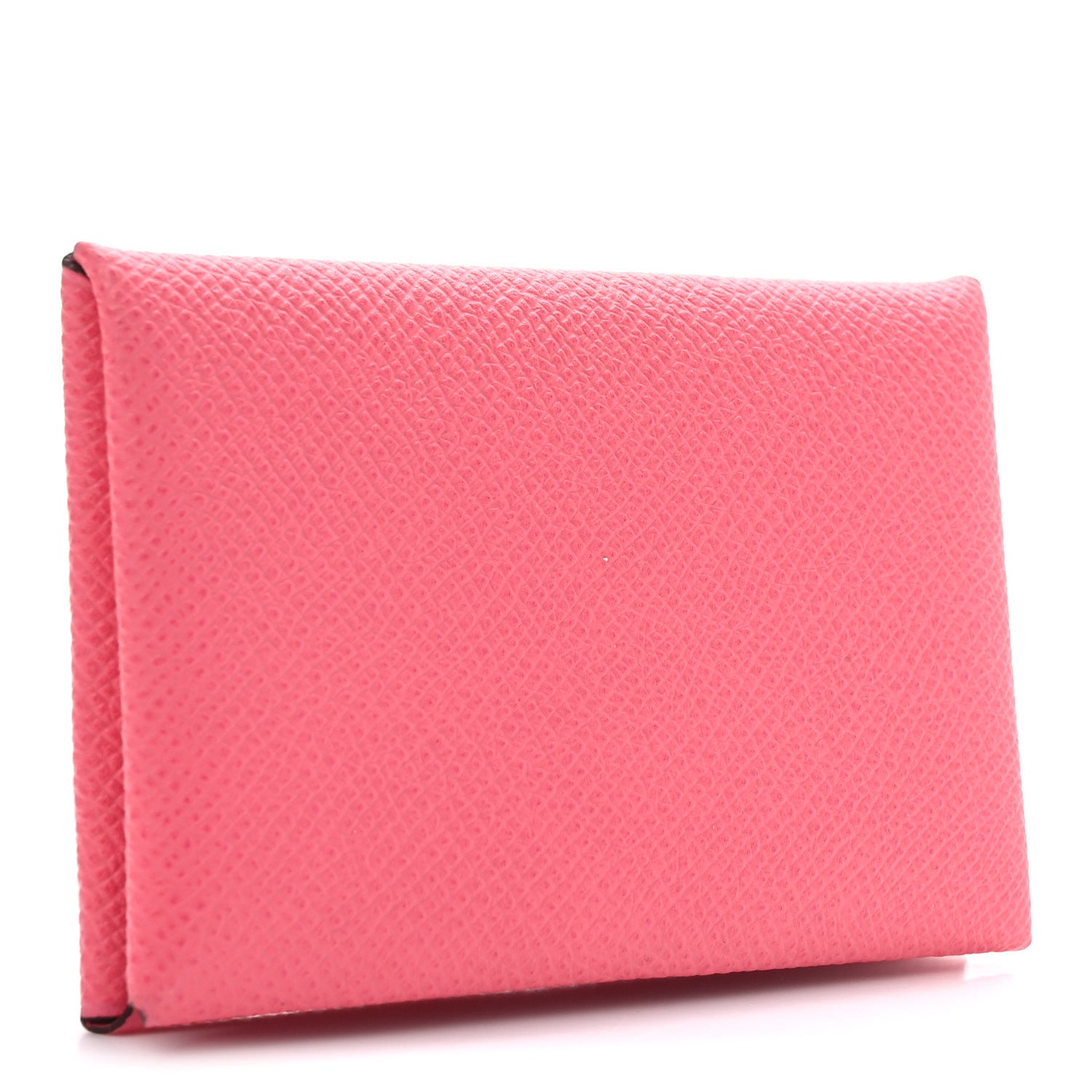 Hermes Epsom Calvi Card Case Rose Azalee 3 of 9