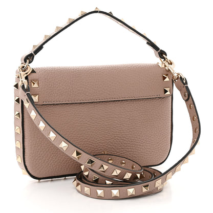 Valentino Garavani Grainy Calfskin Rockstud Crossbody Pouch Poudre 3 of 10