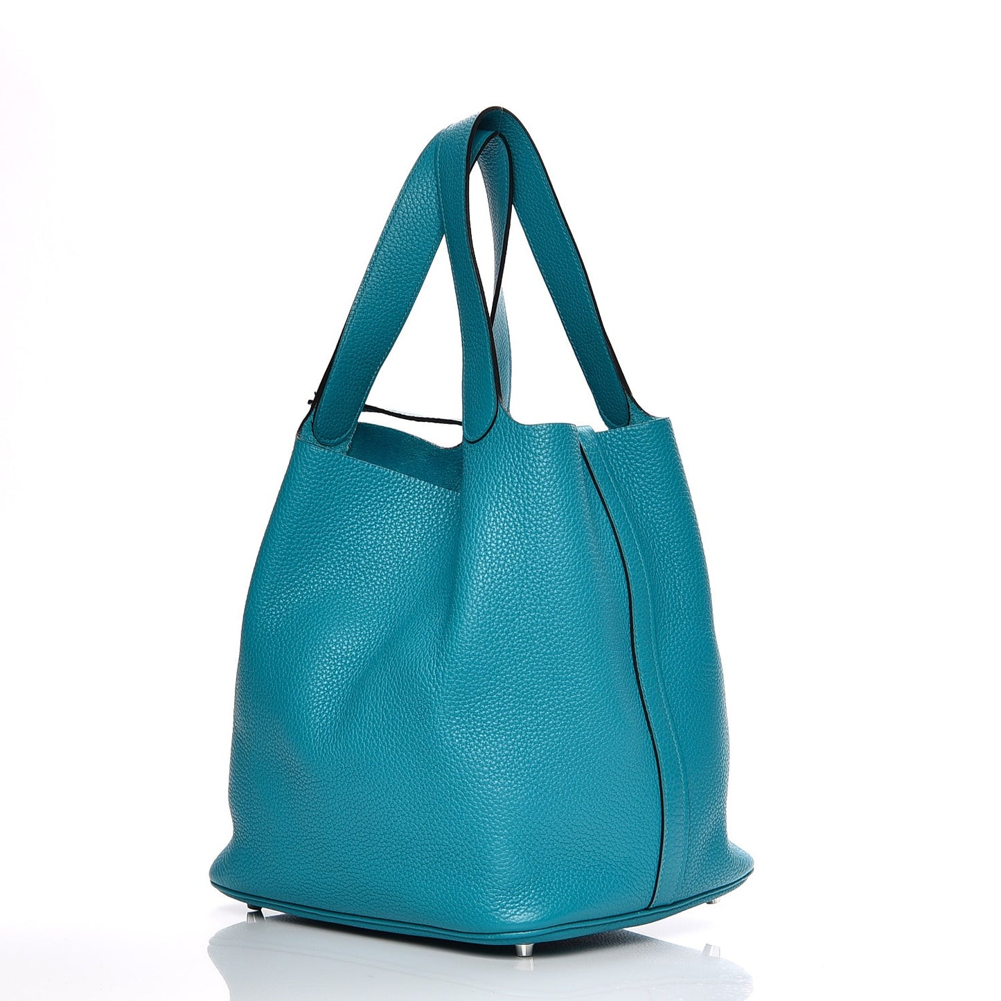 Taurillon Clemence Picotin Lock 26 GM Turquoise