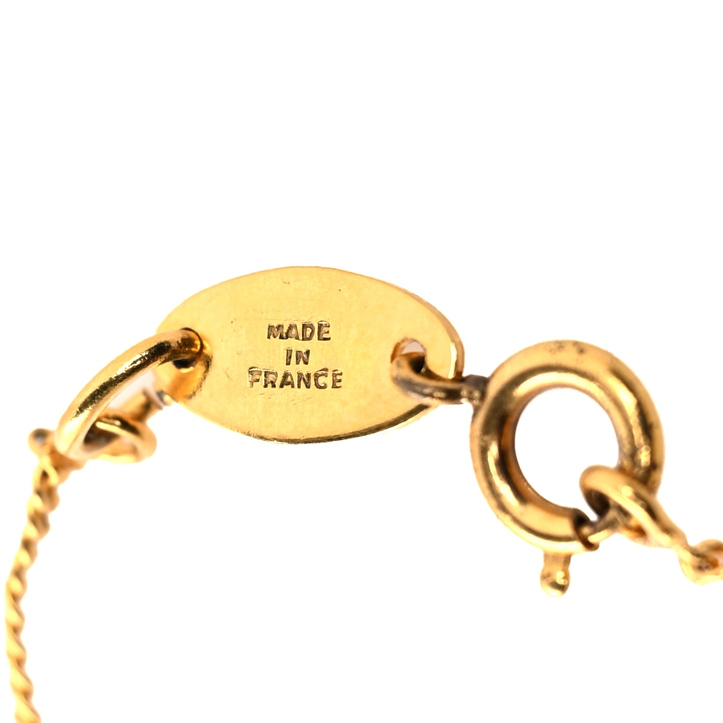 Crystal CC Chain Bracelet Gold