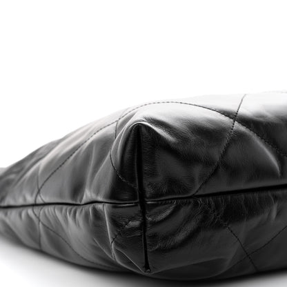 Chanel Shiny Calfskin Quilted Chanel 22 Black 10 of 12