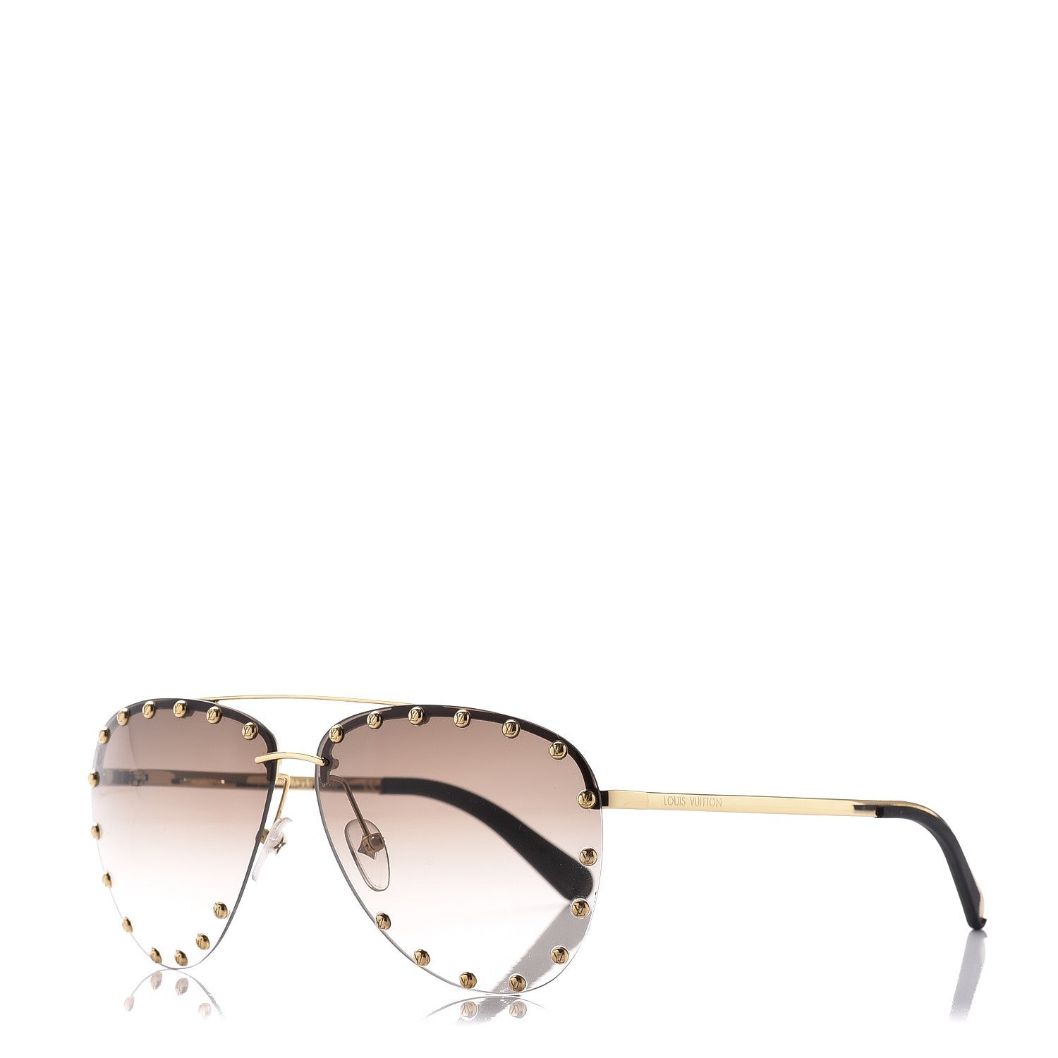Louis Vuitton The Party Aviator Gradient Sunglasses Z0914U Brown 1 of 8